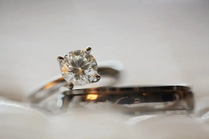 Are diamonds a good investment - Diamond stud silver colored eternity ring.